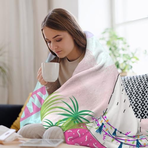 Couverture polaire cool alpaca couverture flanelle chaude jeté canapé - 5