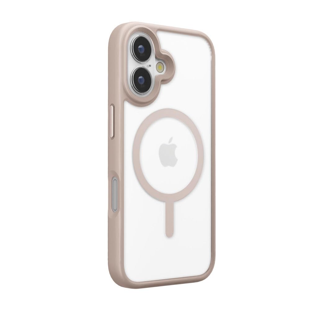 iPhone16 用 MagSafe対応 ハイブリッドケース ベージュ PG-24AMGPT05BE