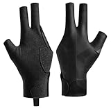 ikBrtaiay Billard Handschuh Links, Professionelle Billardhandschuh, Billiard Pool Cue Gloves, Snooker Handschuhe, Atmungsaktive Billard-Handschuh, Geeignet für Snooker Pool-Spiele Carom-Spiele.