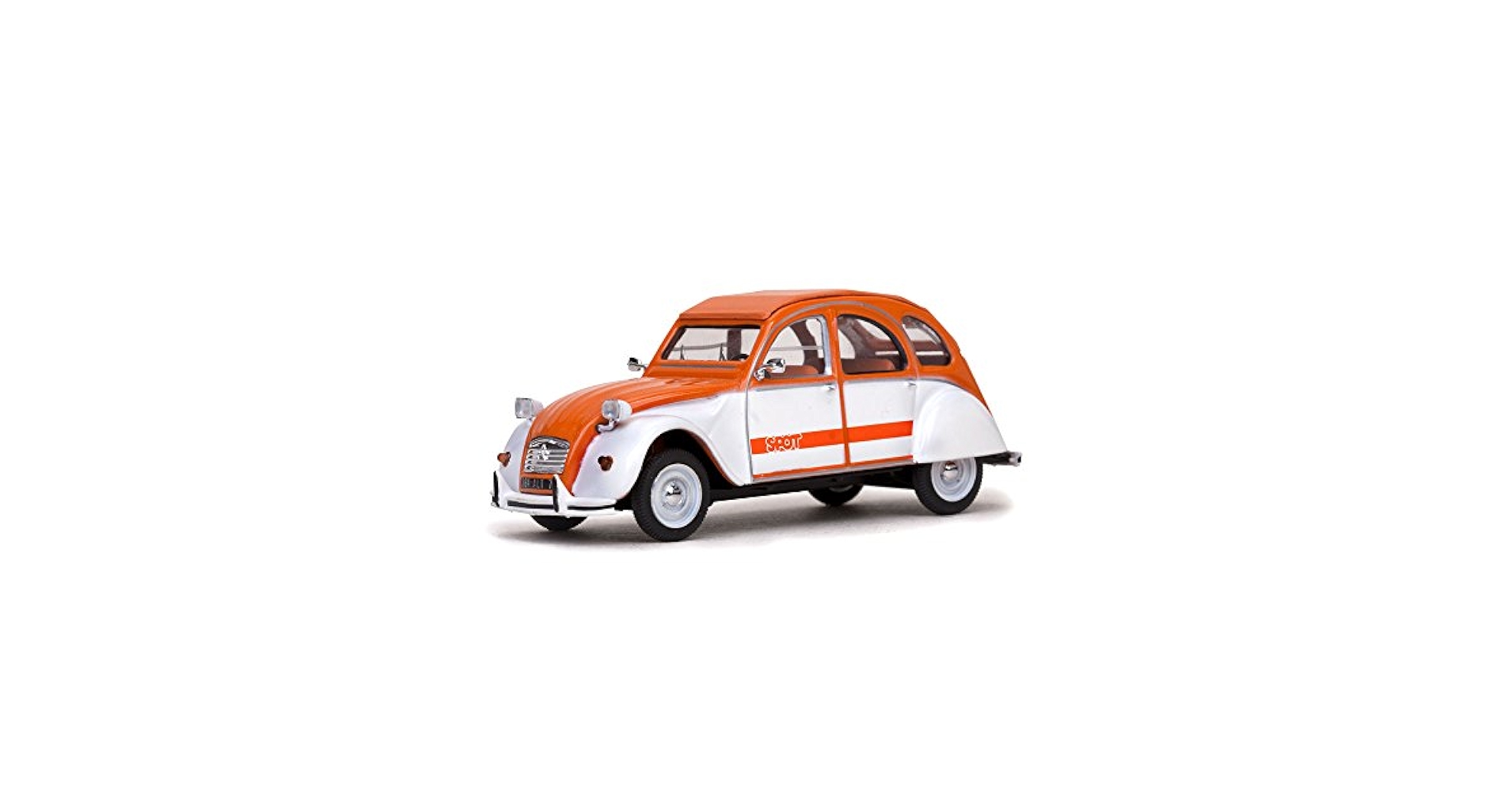 Amazon | Citroen 2 cv4スポット、ダークオレンジ/ホワイト
