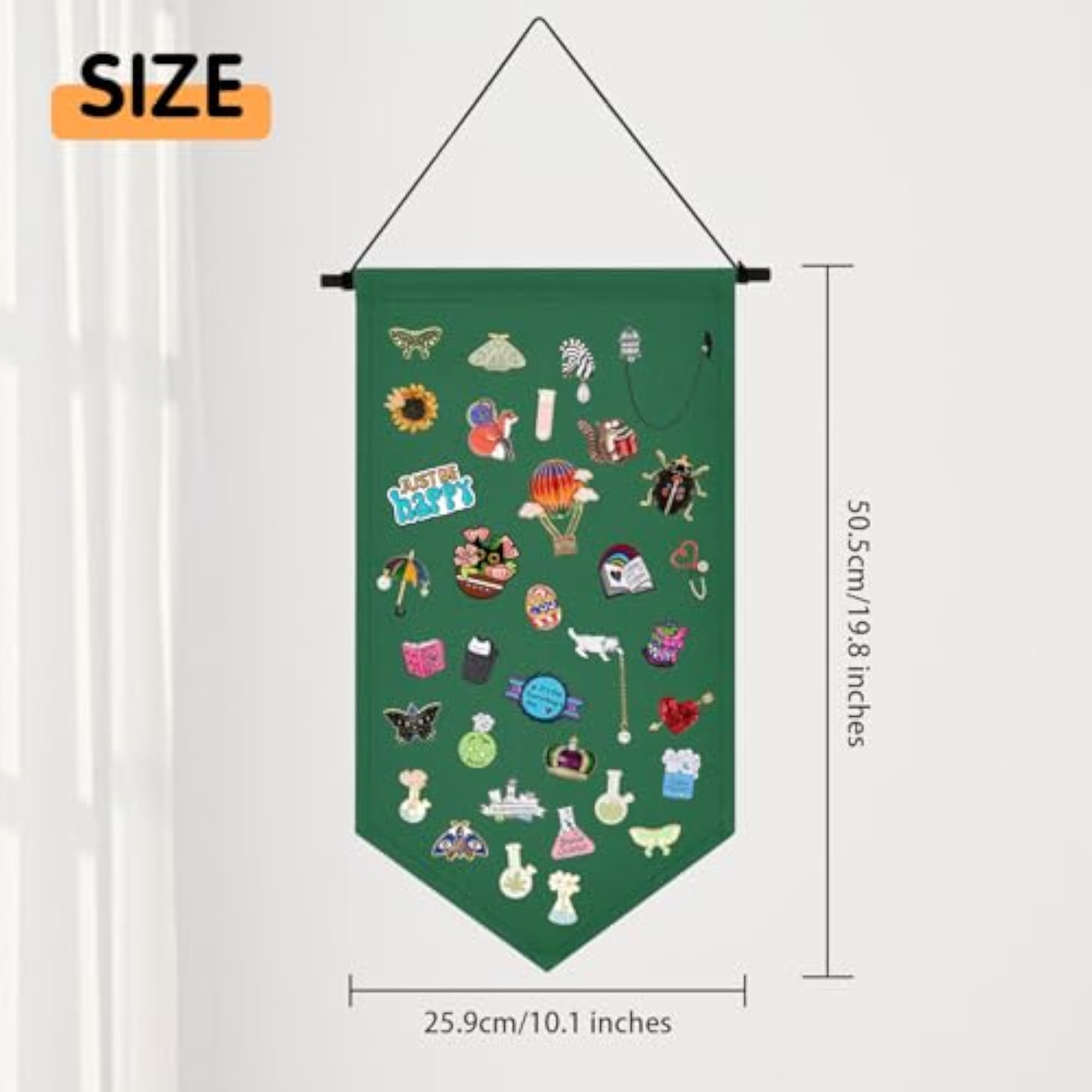 Colorful Canvas Pin Board Stand for Brooch Organizer