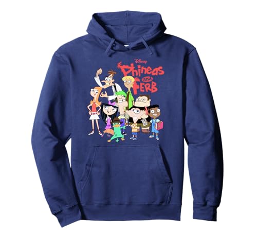 Sweat Disney Phineas and Ferb au logo du groupe imprimé pour ado et adulte