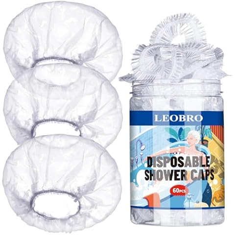 LEOBRO Disposable Shower Caps 60PCS Cover