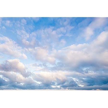 Amazon Gooeoo 海雲澄んだ青い空背景7x5ft夏空自然の風景背景パーティの装飾の壁紙レジャー休暇pohoto Portrails Artistic Studio Props Gooeoo バックペーパー 背景布