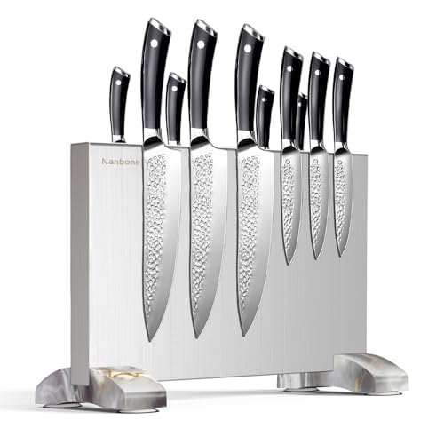 Magnetic Knife Block Stand Without Knives Double Sided Magnetic Knife Holder Rack for Kitchen Counter Stainless Steel Knife Magnetic Strip Display Stand Storage Organizer - image 1