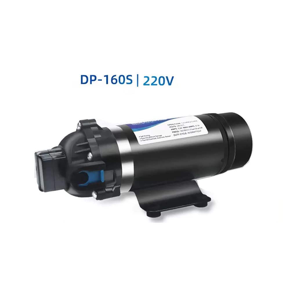 Bomba de Refuerzo de 220V 7L/MIN, Bomba de Diafragma Eléctrica Bomba de Riego Agrícola Bomba Autocebante de Pulverización de Cabezal Alto