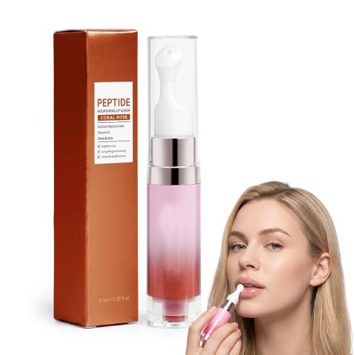 Image of Brightening Hydrating Lip Serum, 2026 New Moisturizing Tinted Lip Gloss for Glossy Sheer, Nourishing Lip Balm for Women Mother's Day Birthday Gifts (Coral Rose)