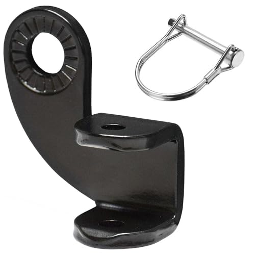 Kardne Fahrradanhänger Kupplung, Universal Edelstahl Fahrrad Anhängerkupplung, Kupplung Anhänger Adapter Hundeanhänger für Fahrrad, Kinderwagen und E-Bikes, Bike Trailer Hitch Coupler (Schwarz Typ B)