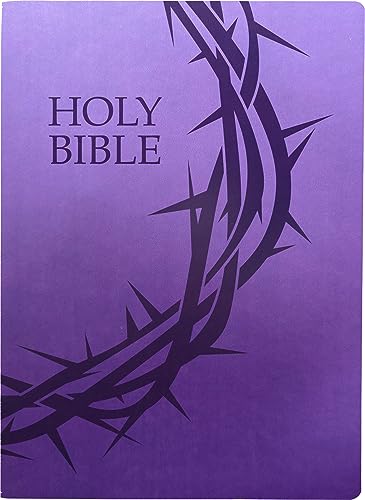 KJVER Holy Bible, Crown of Thorns Design, Large Print, Royal Purple Ultrasoft: (King James Version Easy Read, Red Letter)