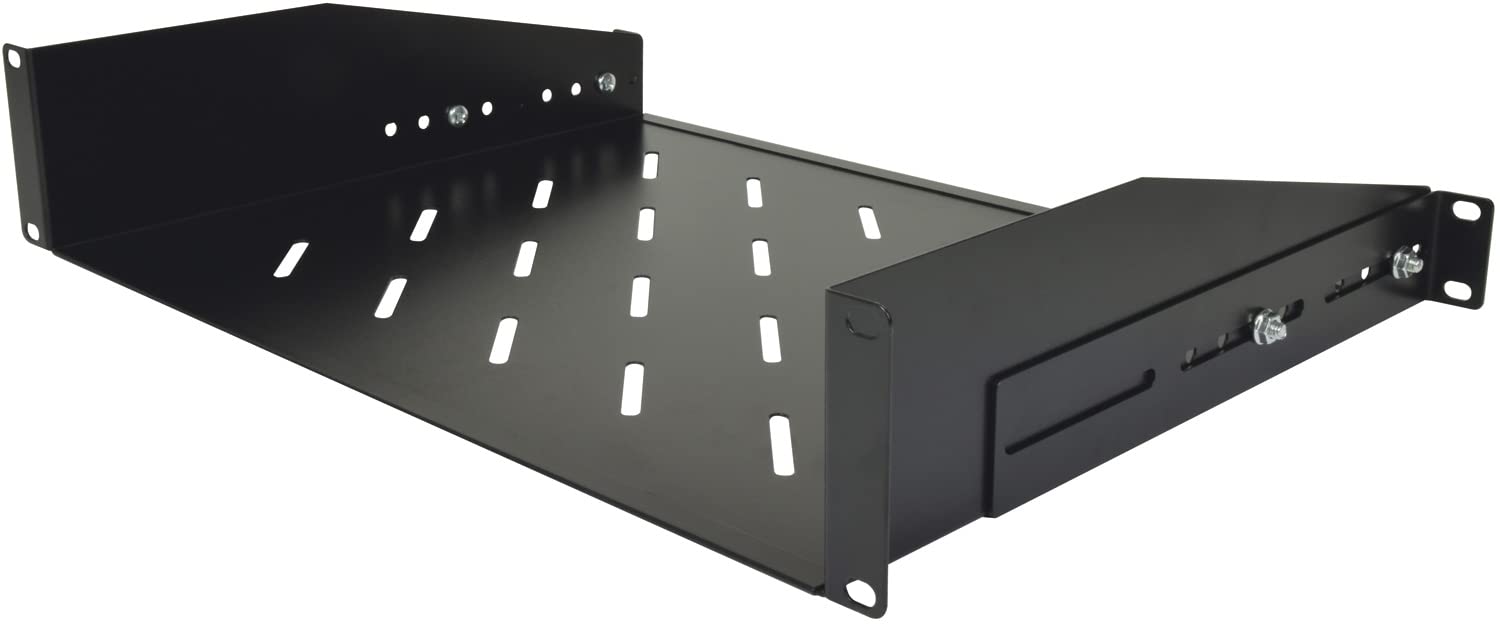 Adastra | 2U Server Rack Vented Support Shelf | 450mm 2U Shallow