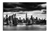 JYSHC Vistas Del Horizonte De La Ciudad De Nueva York, Carteles De Lienzo En Blanco Y Negro, Impresiones, Arte De Pared, Imagen Moderna, Decoración Del Hogar, Jz928Mq 40X60Cm Sin Marco