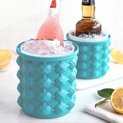 XMYNB Moldes y bandejas Mejillones Cerveza Ahorro De Hielo Portátil Más Frías De Hielo Cubo De Vino De Silicona De Gel Herramientas del Gabinete De Cocina Barra Espaciadora Whisky,L