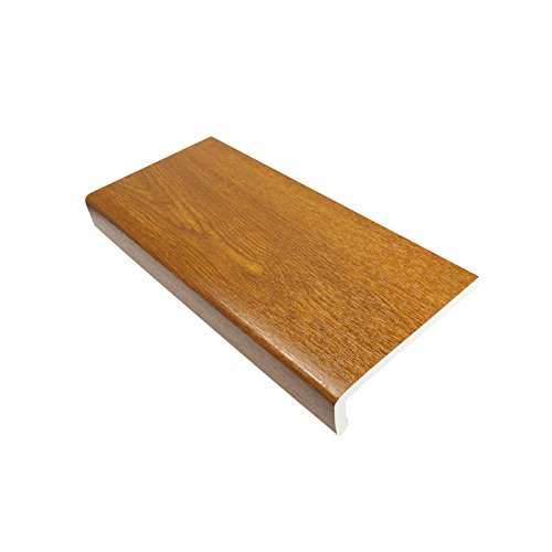 150mm Golden Oak UPVC Window Board/Cill Cover 1.25m Long 9mm Thick Plastic Window Sill Capping