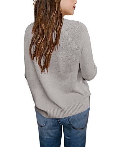 Batermoon Girls' Pullover Sweaters Long Sleeve Cute Heart Pattern Crewneck Knit Jumper Tops2