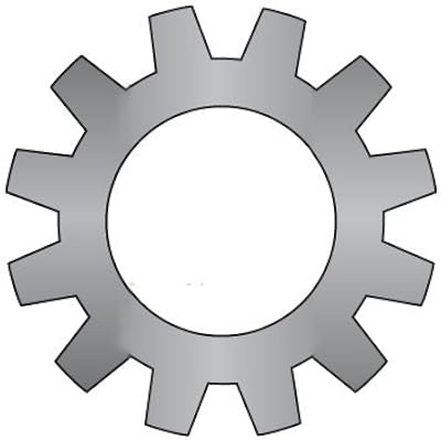 1/4 External Tooth Lock Washers/Steel/Black Zinc/Outer Diameter: .494