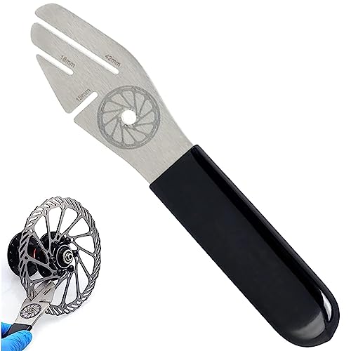 VIKY&reg; Scheibenbremse Fahrrad Einsteller, Bremskolbenr&uuml;cksteller Fahrrad Werkzeug, Edelstahl Schaltauge Richtwerkzeug, Fahrrad Bremsen Korrekturschl&uuml;ssel, Bremsscheiben Zubeh&ouml;r f&uuml;r Fahrradreparatur