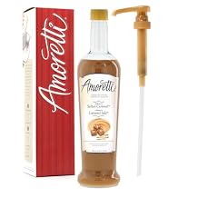 Amoretti Premium Crema Di Salted Caramel Syrup، 25.4 سائل Ounce