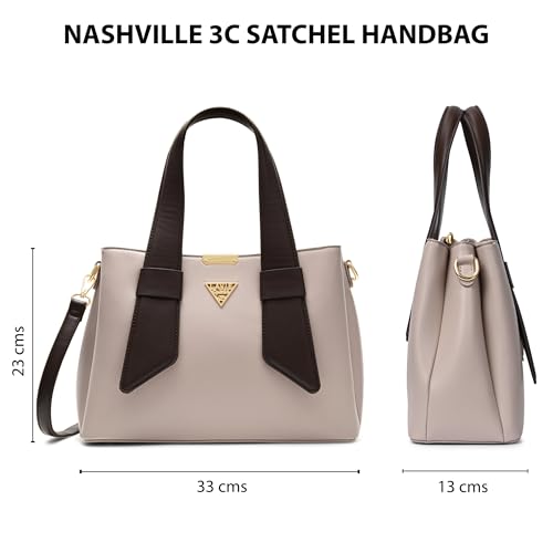 Image of Lavie Signature Women's Nashville 3C Satchel Handbag | Satchel Bag for Work | Ladies Purse | Stylish Shoulder Bag | Gift For Women