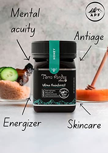 Ulmo Rainforest Raw Honey By Terra Andes Plus | Apf 150+ Pure Honey, 8.8 Oz #TOP2