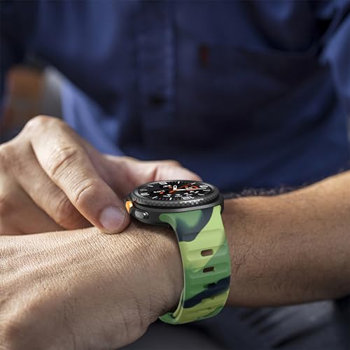 Image of XMUXI Compatible with Samsung Galaxy Watch 9 /8 Strap 44mm 40mm, Silicone Sport Breathable Bands for Galaxy Watch 8 Classic Straps 46mm (No Watch)