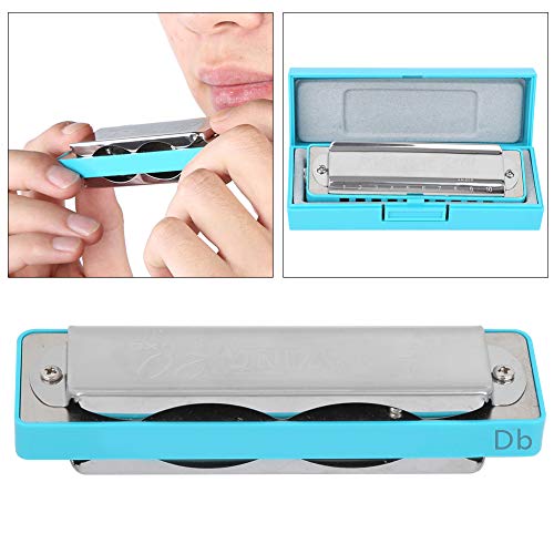 Harmonica à 10 trous pour joueurs professionnels, débutants, étudiants, enfants (bleu) - Les Beatles, Paul McCartney, John Lennon, RIngo Starr, George Harrison Harmonica à 10 trous pour joueurs professionnels, débutants, étudiants, enfants (bleu) – Image 7
