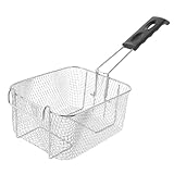 Frittierkorb – dieser edelstahl-gitterkorb kann als obstkorb oder als traditionelles sieb zum reinigen des küchendrahtskimmers verwendet werden