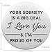 Ukodnus 1 Month Sobriety Coin, AA/NA Medallion Recovery Chips, Sober for Men Women in Recovery, One Month Clean Alcoholic/Narcotics Anonymous Sober Gift Token