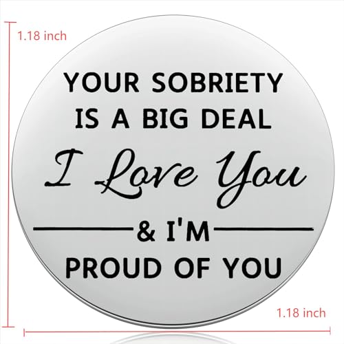 ukodnus 1 to 11 months sobriety coin 1 to 30 years sober coin clean amp sober one day at a time recovery token aa anniversary medallion chip gifts alcoholics anonymous