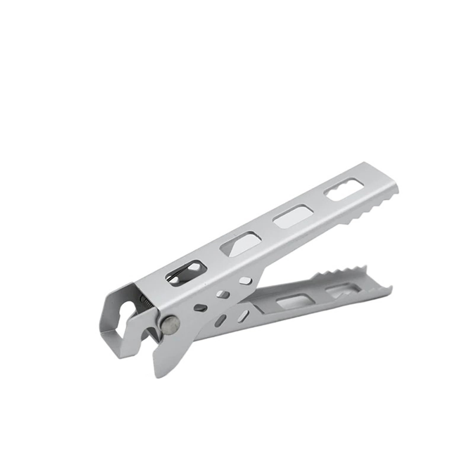 4 Uds cocina hogar Anti-caliente olla de aleación Clip tazón pinza for alimentos abrazadera plato Pan Anti-escaldado accesorios Para Sujetar Ollas(Sliver)
