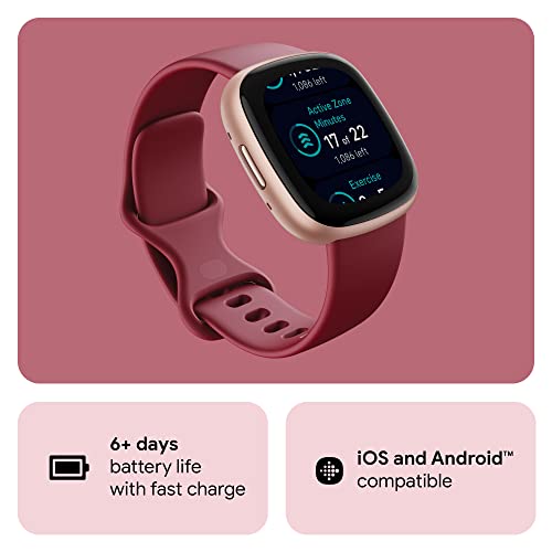 Fitbit-Versa-4-Fitness-Watch-Beet-JuiceCopper-Rose-Aluminium-with-6-Month-Premium-Membership