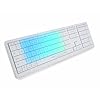 CLVX 1 Teclado inalámbrico – Teclas táctiles y gestos AI | RGB interactivo | Bluetooth y USB-C | Teclas de tijera silenciosas de perfil bajo | Cuerpo de aluminio | Compatible con Mac/iPad