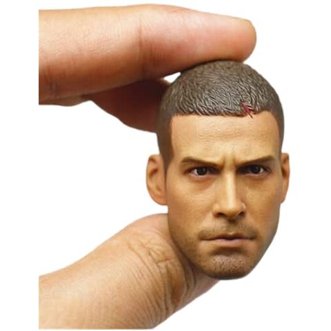 1/6th Scale Male Head Sculpt, Jake Gyllenhaal European Man Head Carved Carving PVC Toy for 12inch Action Figure Collectible Doll Cover