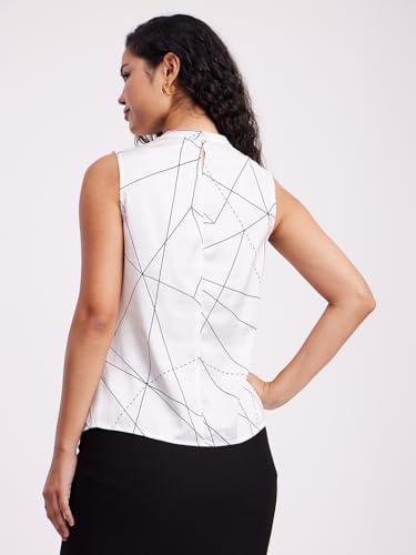 Image of FableStreet Women Cowl Neck Satin Casual Top | Perfect for Outings, Formal