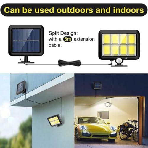Farola solar LED de 300 lúmenes con sensor inteligente para canchas 7