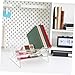 Lurrose Stylish Transparent Desktop Bookshelf Shaped Design Multi-Functional Storage Rack for Books and Magazines Easy Assembly and Stable Support for Home and Office Use