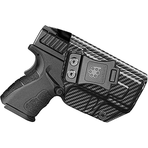 Amberide IWB Kydex Holster for Springfield XD Mod.2 3' Sub-Compact 9mm / .40, Concealed Carry, No Optic/No Laser, Adjustable Cant, Posi-Click Retention, Made in USA