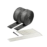 Design Engineering Exhaust Heat Wrap Kit | Black Titanium 2'...