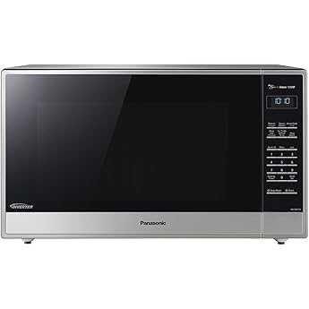 Panasonic HomeChef 4-in-1 Microwave Oven with Air Fryer, Convection Bake, FlashXpress Broiler, Inverter Microwave Technology, 1000W, 1.2 cu ft with Easy Clean Interior - NN-CD87KS (Stainless Steel)