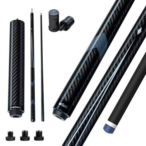 Taco de pool de fibra de carbono con extensión de 8 pulgadas miniatura 1