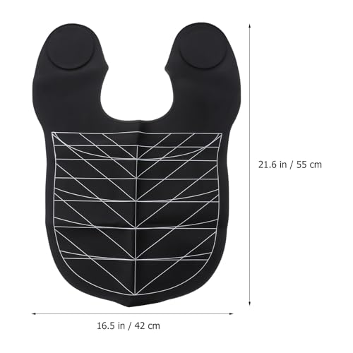 Bandeja para lavar el cabello estable de cuero negro lavacabezas portátil reutilizable 2