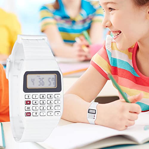 Reloj-electronico-de-silicona-con-calculadora-de-muneca-multihora-para-hombre-con-fecha-blanco-talla-unica