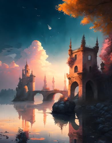 Peinture sur toile décoration murale Ancient Baroque Towers poster 58x90 cm grand format