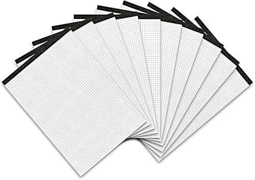 Landré Notiz-Block ohne Deckblatt A4 kariert, 50 Blatt, 70 g/m², 10 Stück