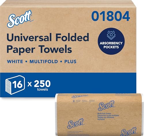 Image of Scott Professional Multifold Paper Towels, Bulk, 16 x 250 Sheets (01804)