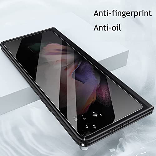 Image of STP FEEL Anti-Spy Privacy Tempered Glass Screen Protector Compatible For Samsung Z Fold 5 Cellphone (Black,Pack Of 1) Edge To Edge Coverage Screen Guard With Easy Installation Kit