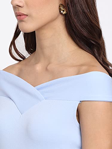 Image of Shasmi Women's Comfortable Mustard Sweetheart Neck Sleeveless Solid Midi Bodycon Casual Western Stylish Dress for Womens