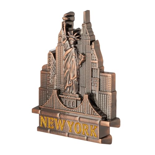 Imán decorativo Artisan Owl con Skyline y Puente de Brooklyn miniatura 2