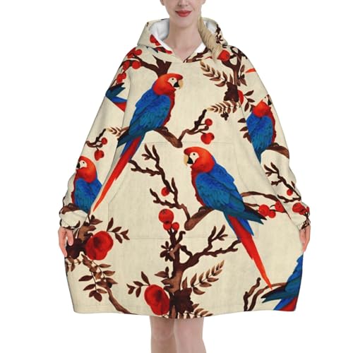 Couverture à capuche flanelle de qualité supérieure et motif floral