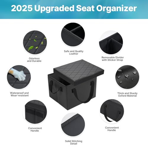 Image of Mixsuper Liner Car Seat Organizer for 2015-2020 Chevy Tahoe /GMC Yukon | Console Organizer Backseat Box for Tools, Toys, Camping, Travel, Daily Commuting Kids Baby Supplies Accessories