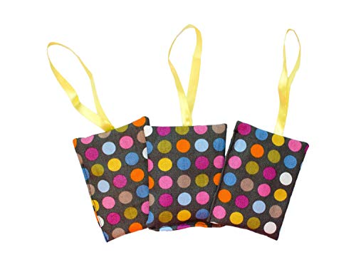 Miniblings 3x Lavender Pillow Handmade Herb Cusshion Herbal Organic Dots Cushion